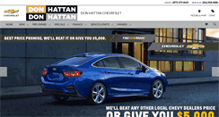 Desktop Screenshot of donhattanchevrolet.com